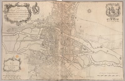 En karta över staden och förorterna till Cork av Peter Butler