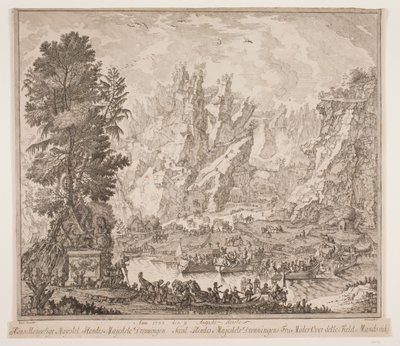 Anno 1733 den 9 augusti färdades Hans Kungliga Majestät Hennes Majestät Drottningen och Hennes Majestät Drottningens Fru Moder över detta fält Mansseidet av Peter Cramer