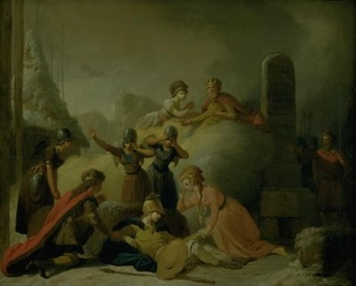 Slutscenen av Johannes Ewalds "Balders död" av Peter Cramer