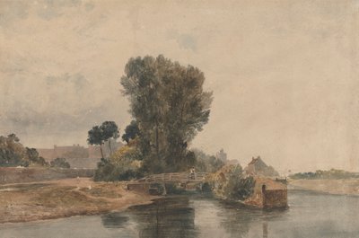 Windsor underifrån slussarna av Peter DeWint
