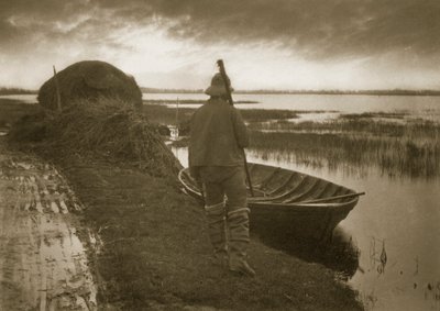 Marsh Man på väg att klippa Schoof-grejer, ca 1886 av Peter Emerson und Thomas Goodall
