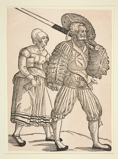 Soldat och fru av Peter Flötner