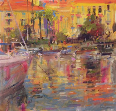 Riviera Moorings av Peter Graham (Contemporary)