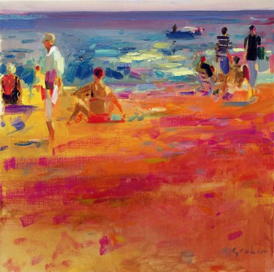 Scene de Plage av Peter Graham (Contemporary)