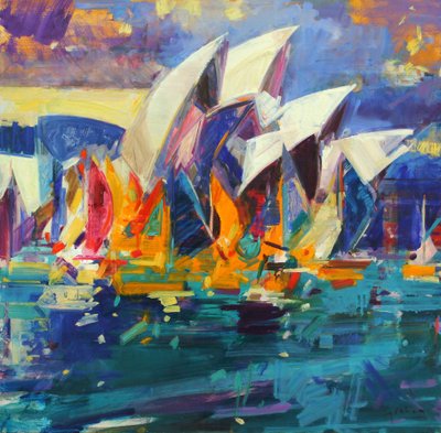 Sydney Flying Colours, 2012 av Peter Graham (Contemporary)