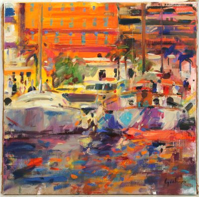 Rivieran vid Menton av Peter Graham (Contemporary)