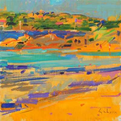 Franska Rivieran, 2021 (olja på duk) av Peter Graham