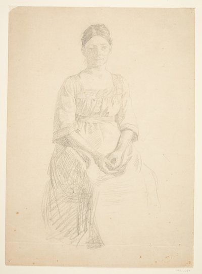 Konstnärens fru sitter som modell för ett porträtt av fru Thora Karl Madsen till målningen: Faaborgs museums invigning (1910-11) av Peter Hansen