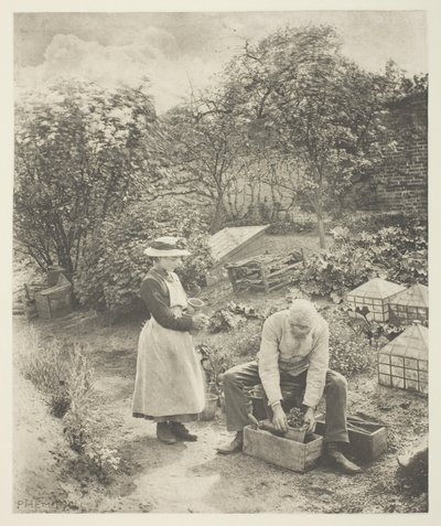 A Garden End (Suffolk) av Peter Henry Emerson
