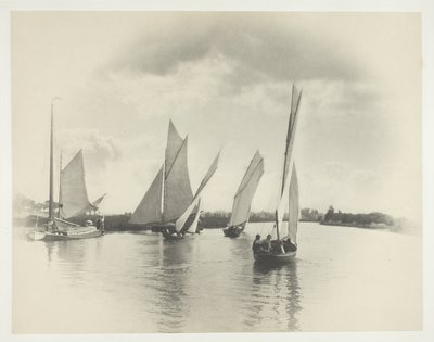 En seglingsmatch på Horning av Peter Henry Emerson