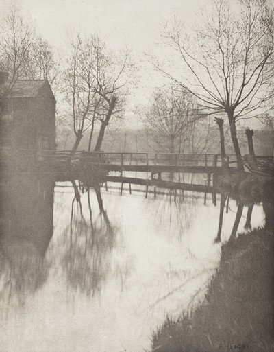 Gångbro nära Chingford av Peter Henry Emerson