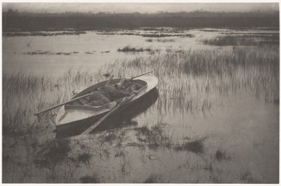 Jägare som närmar sig fågelvilt av Peter Henry Emerson