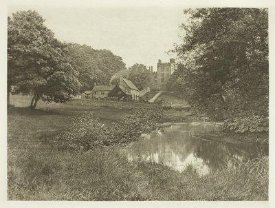 Haddon Hall och Homestead, från floden av Peter Henry Emerson