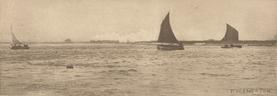 På Breydon Water - havsdimma på väg upp av Peter Henry Emerson