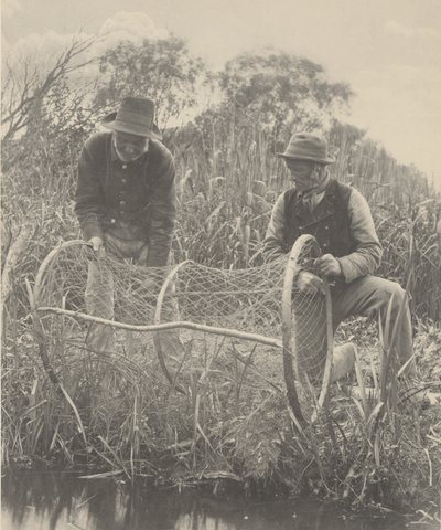 Uppsättning av bognätet,1886 (foto) av Peter Henry Emerson
