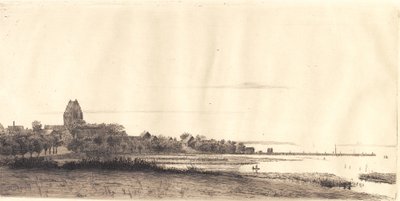 Kvällslandskap från Stubbekøbing av Peter Vilhelm Ilsted