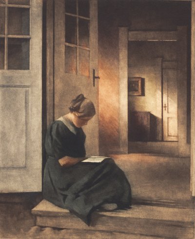 I trädgårdsdörren av Peter Vilhelm Ilsted