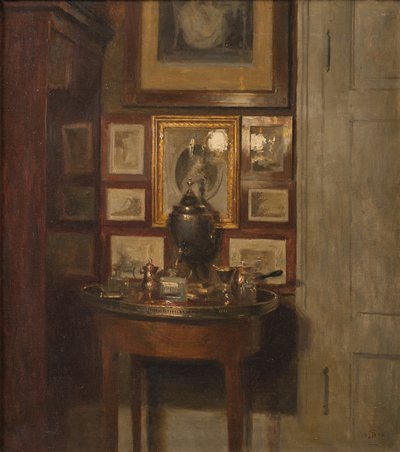 Interiör med en samovar. Kväll av Peter Vilhelm Ilsted