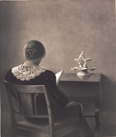 Läsande dam av Peter Vilhelm Ilsted