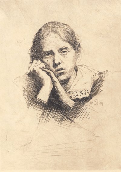 Porträtt av min fru av Peter Vilhelm Ilsted