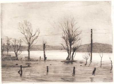 Vinterlandskap vid Tyreholm av Peter Vilhelm Ilsted