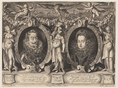Kejsare Matthias och kejsarinnan Anna av Peter Isselburg