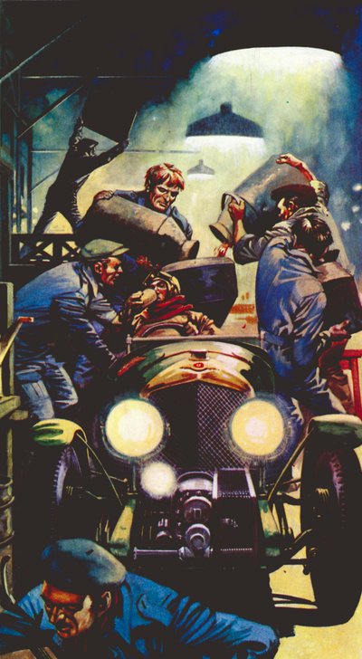 1928 4,5 liters Bentley på Le Mans av Peter Jackson