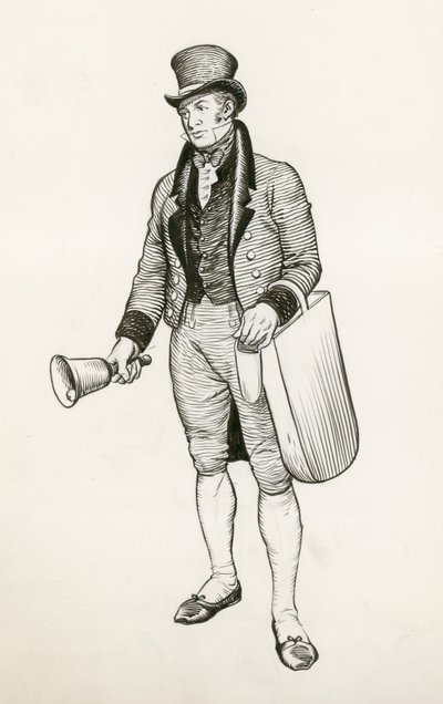 Klockringare (bläck på papper) av Peter Jackson