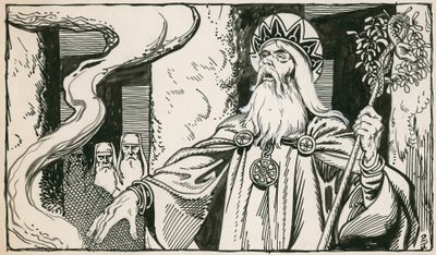 Druider (bläck på papper) av Peter Jackson