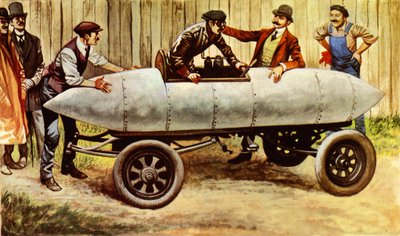 Le Jamais Contente, den första bilen som färdades i över 60 mph av Peter Jackson