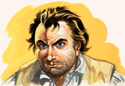 Myteri på Bounty (gouache på papper) av Peter Jackson