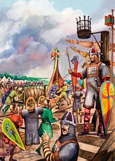 Normander förbereder sig för invasionen av England 1066 av Peter Jackson