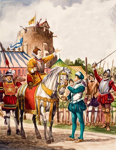 Drottning Elizabeth I håller sitt Armada-tal av Peter Jackson