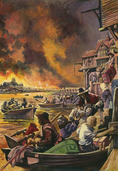 Den stora branden i London 1666 av Peter Jackson