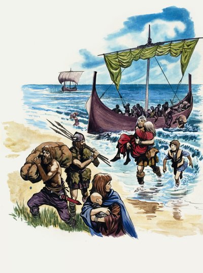 The Wonderful Story of Britain: The Saxons bosätter sig i Storbritannien av Peter Jackson