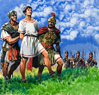 Ung britt arresterad av romerska soldater av Peter Jackson