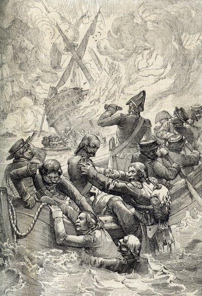 Egyptens expedition: Orientens förstörelse i slaget vid Nilen (Slaget vid Aboukir) i augusti 1798 (Slaget vid aboukirbukten: Förstörelsen av L