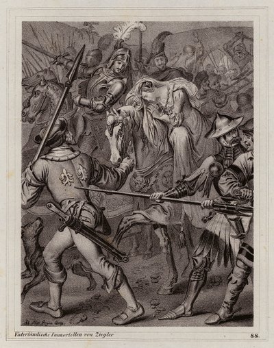 Anne av Bretagne, drottninggemål till Karl VIII av Frankrike av Peter Johann Nepomuk Geiger