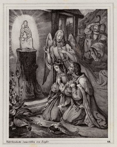 Vladislaus Henrik av Mähren och hans hustrus pilgrimsfärd till Mariazells helgedom av Peter Johann Nepomuk Geiger