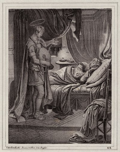 Valerias vision av S:t Florian (gravyr) av Peter Johann Nepomuk Geiger