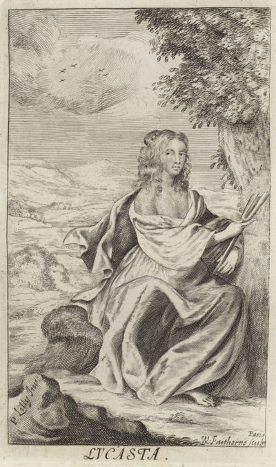Porträtt av Lucasta (Lucy Sacheverell) av Peter Lely