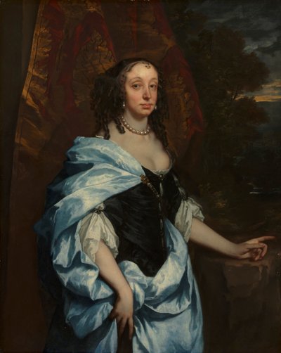 Porträtt av fru Leneve, ca. 1657. av Peter Lely
