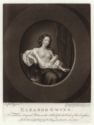Porträtt av Nell Gwyn av Peter Lely