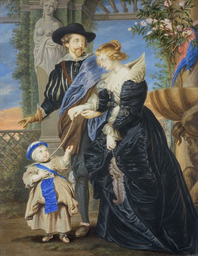 Rubens med sin fru och sitt barn av Peter Lely