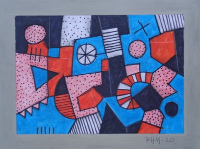 CARNIVAL, 2020 (blandteknik) av Peter McClure