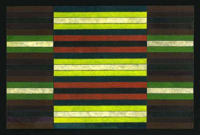 RANDIG TRIPTYCH No.6, 2003, (MÅLNING) av Peter McClure