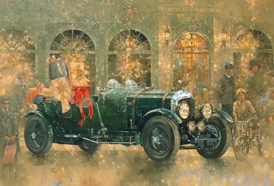 Christmas at Fortnum and Masons (olja på duk) av Peter Miller