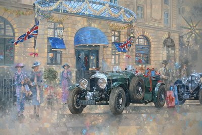 Christmas at the Ritz (olja på duk) av Peter Miller
