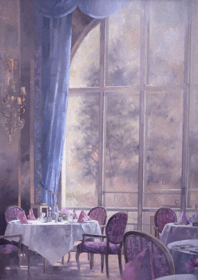 Corner of the Ritz (olja på duk) av Peter Miller