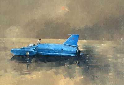 Early Morning at Coniston (olja på duk) av Peter Miller